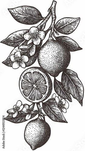 Detailed Vintage Illustrati...