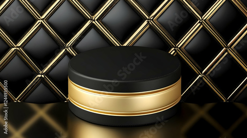 Black and Gold Cylinder Pod...