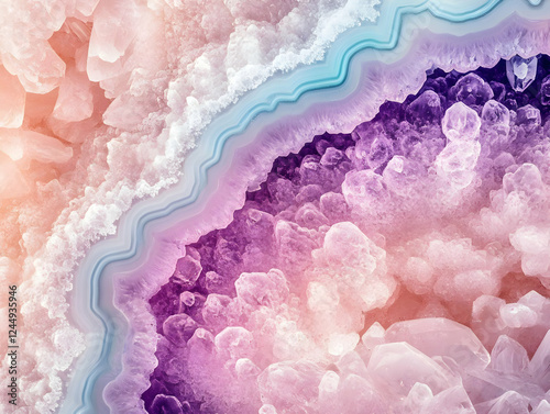 Agate Crystal Texture Backg...
