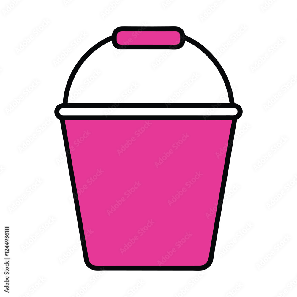 Bucket Vector Icon Illustration High Quality Agricultural and Industrial Tool Graphics Bucket Vector Icon Illustration High Quality Agricultural and Industrial Tool Graphics