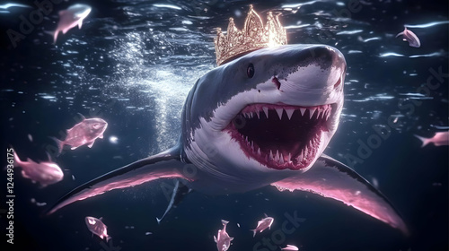 Majestic Great White Shark ...