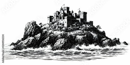 Intricate Ink Drawing: Maje...