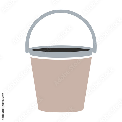 Explore a collection of bucket vector icon illustrations, ideal for agricultural, industrial, and construction-related projects