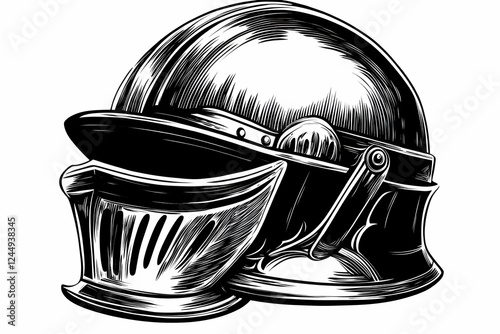 Intricate Medieval Helmet I...