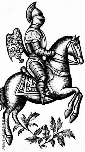 Medieval Knight Rides a Pra...