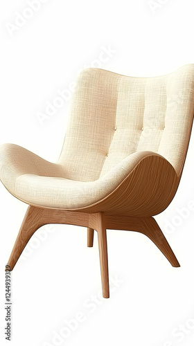 Modern Lounge Chair with Up...