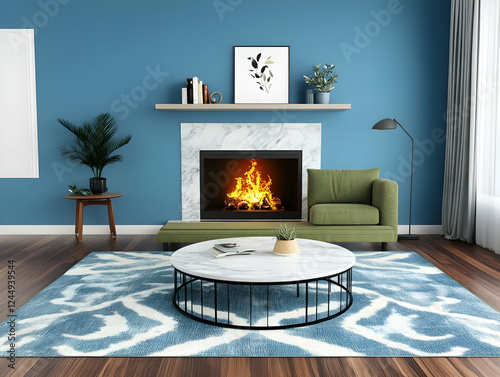 Modern living room interior...