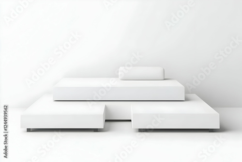White Pedestal Display Stan...
