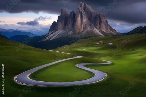 Winding Road Leads Through ...