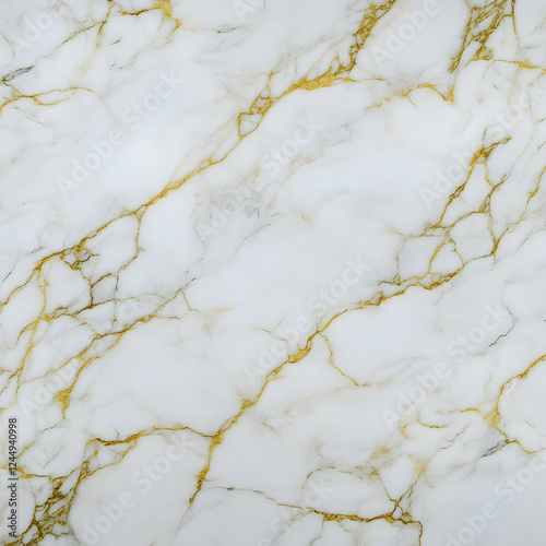 White Marble Texture with G...