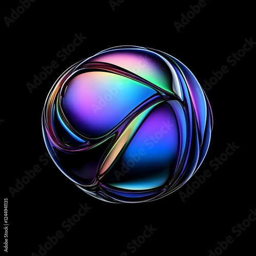 Iridescent Orb Shimmers wit...