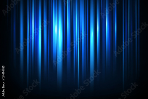Blue vertical light streaks create dynamic abstract background