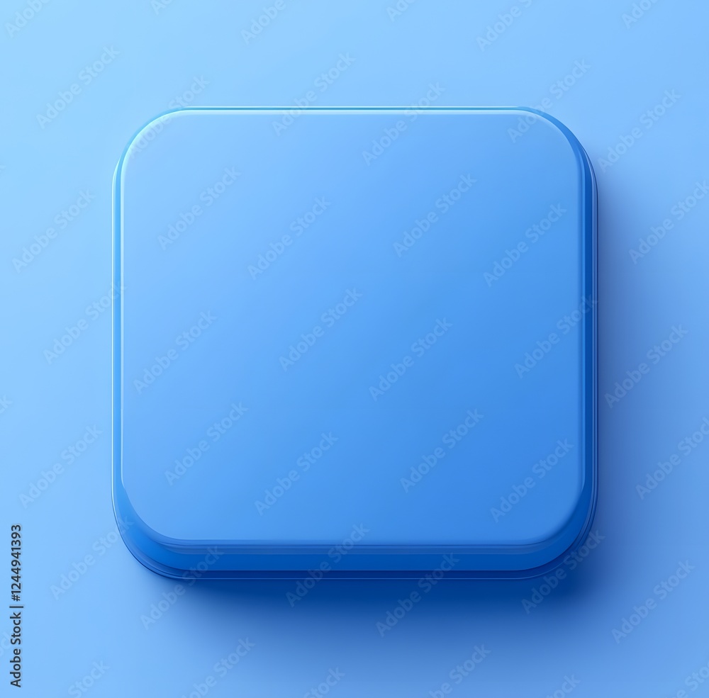 Modern Blue Square: Stylish 3D Design for Creative Projects Modern Blue Square: Stylish 3D Design for Creative Projects