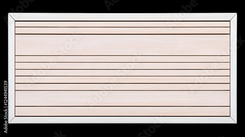 Light Wooden Panel with Whi...