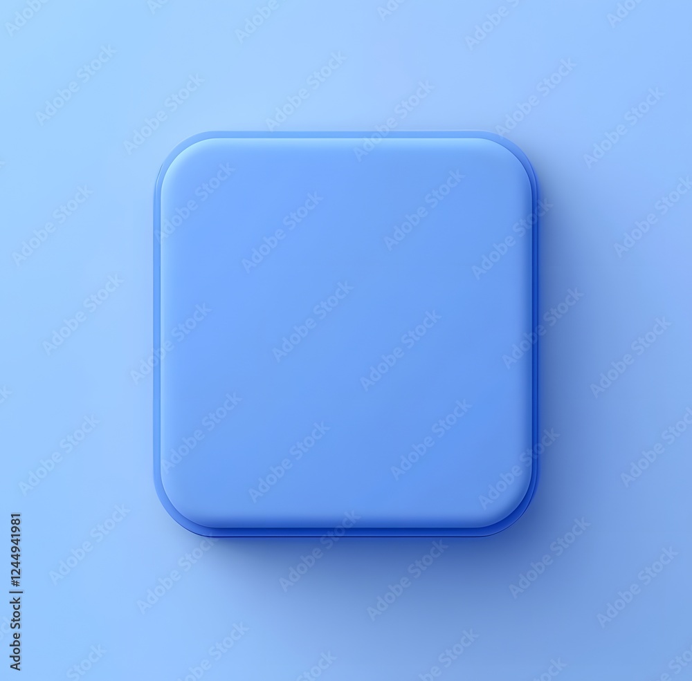 Modern Blue Square: Stylish 3D Design for Creative Projects Modern Blue Square: Stylish 3D Design for Creative Projects