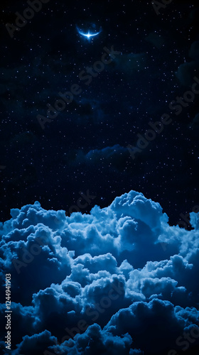 Crescent Moon Illuminates N...