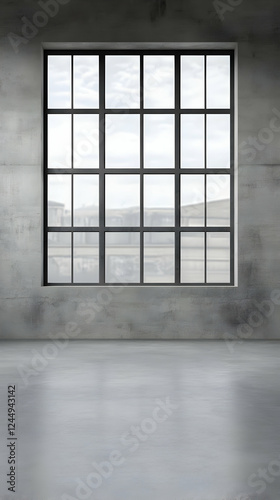 Empty Room with Large Windo...