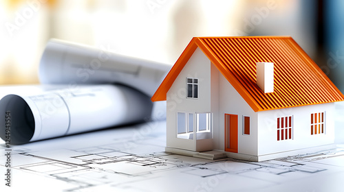 Architectural model design process studio workspace 3d visualization creative environment close-up view construction concept