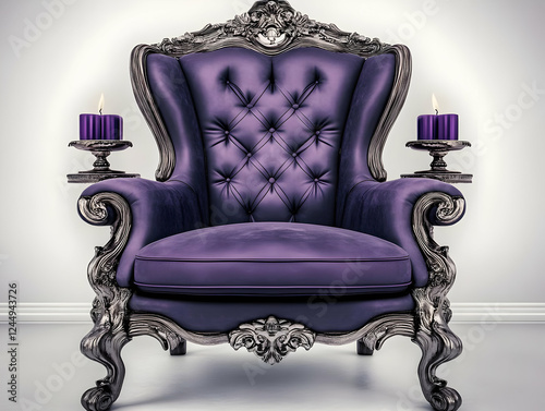 Luxurious Purple Velvet and...