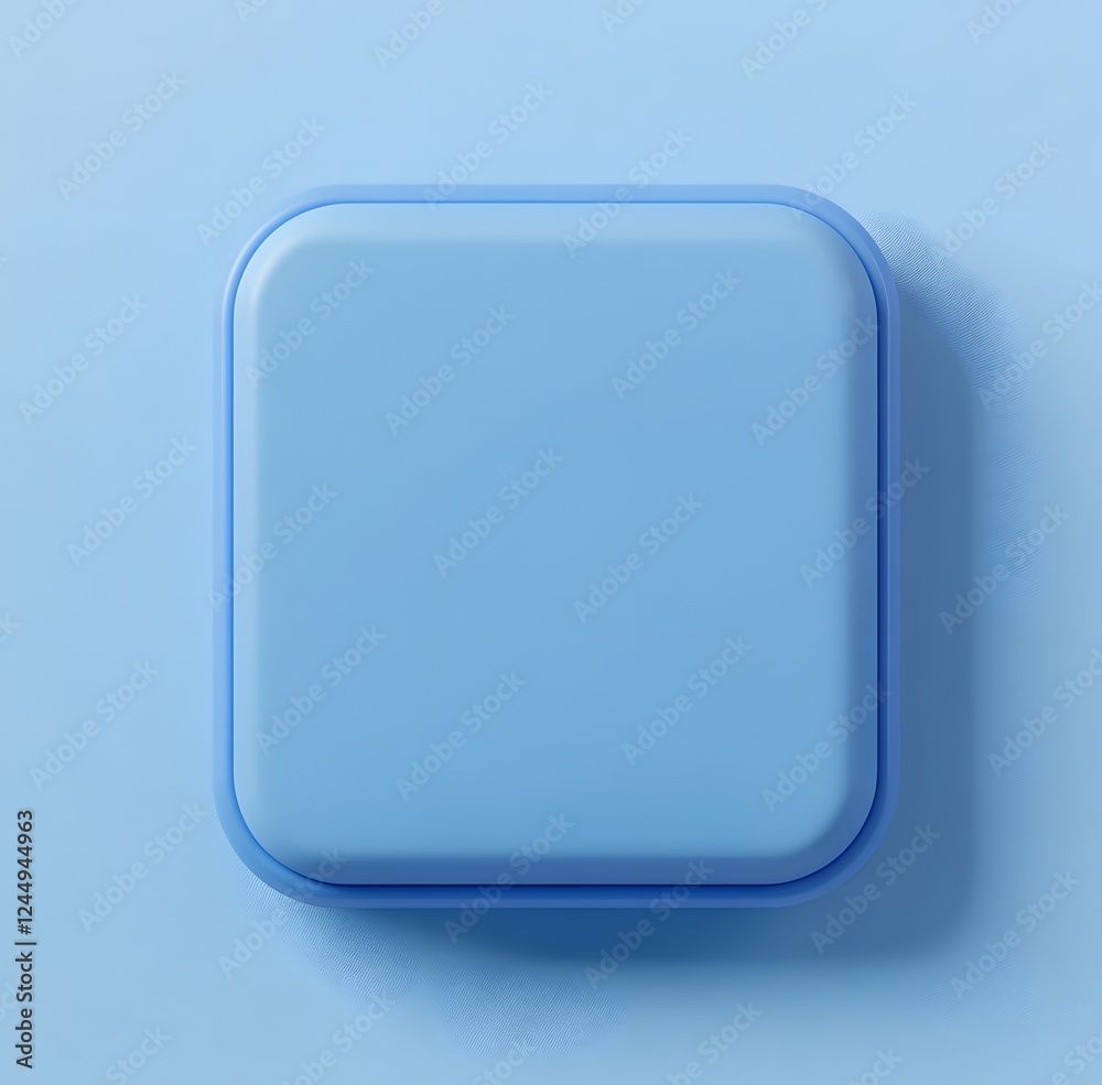 Modern Blue Square: Stylish 3D Design for Creative Projects Modern Blue Square: Stylish 3D Design for Creative Projects