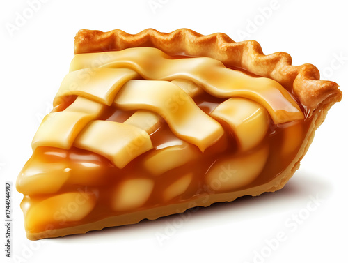 Delicious Apple Pie Slice w...