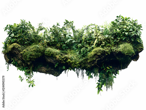 Floating Island of Lush Gre...
