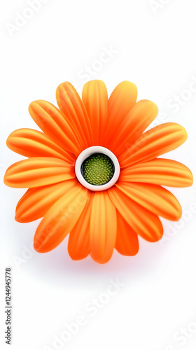 Vibrant Orange Flower with ...