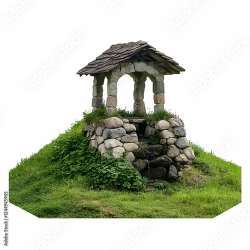 Stone Well Structure with W...