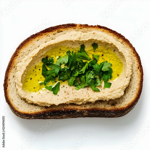 Toasted Bread Topped with H...