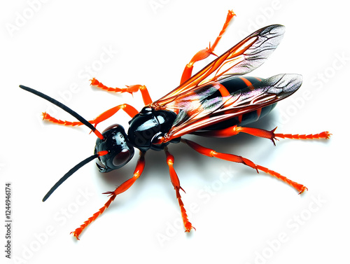 Red and Black Insect Displa...