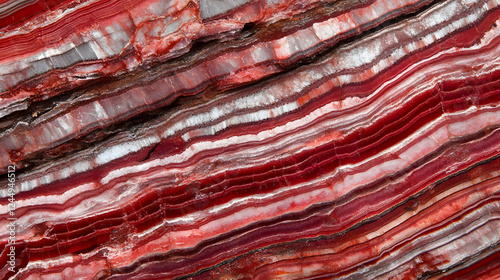 Red and White Banded Agate ...