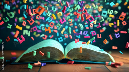 Colorful 3D Letters Floatin...