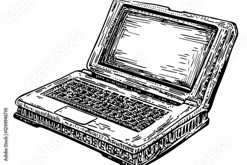 Open Laptop Illustration Sh...