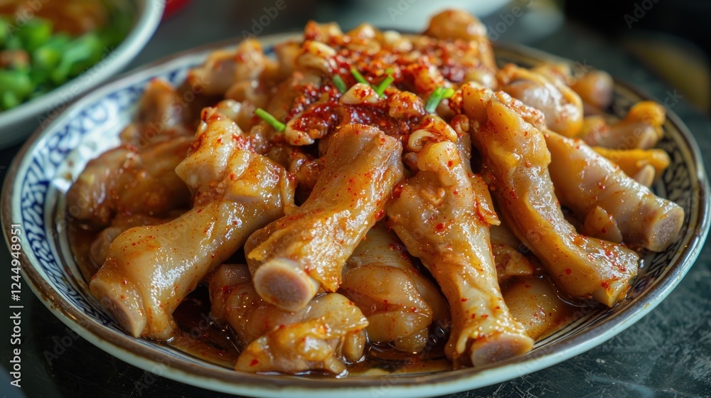 Spicy Braised Pigs Feet In A Bowl Spicy Braised Pigs Feet In A Bowl