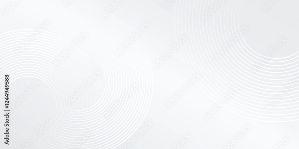 Vector white glowing geometric lines on gray background. Modern shiny blue circle illustration abstract simple Vector white glowing geometric lines on gray background. Modern shiny blue circle illustration abstract simple