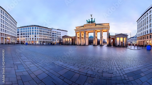 Brandenburg Gate stands tal...