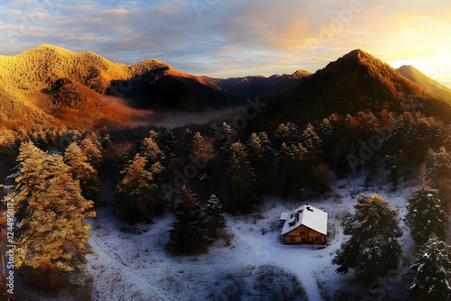 Remote Cabin Nestled in Sno...