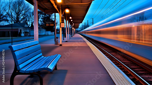 A Speeding Train Passes Thr...
