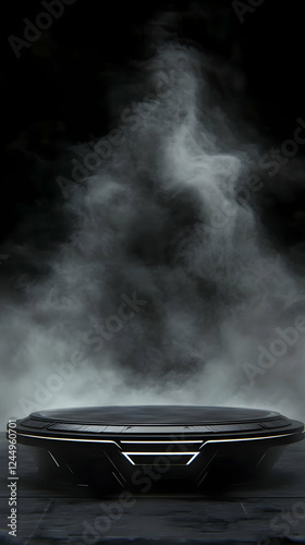 3D Rendered Futuristic Blac...