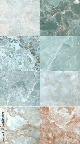 Eight Marble Textures Displ...