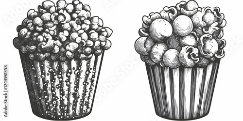Two Popcorn Buckets Overflo...