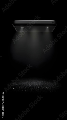 Black rectangular object il...