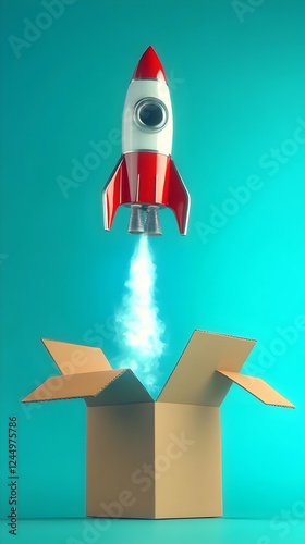 3D Rocket Launches from an ...