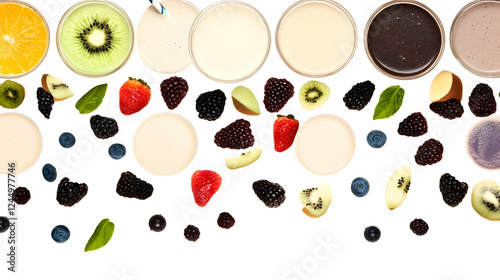 Assortment of Fruit Smoothi...