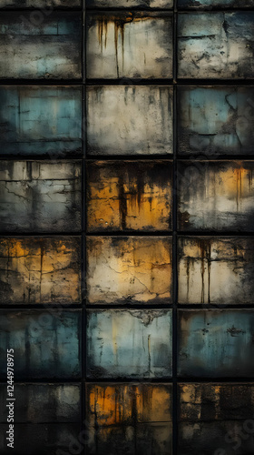 Grunge Wall Tiles Displayin...