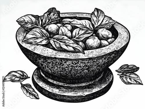 Vintage illustration of a m...