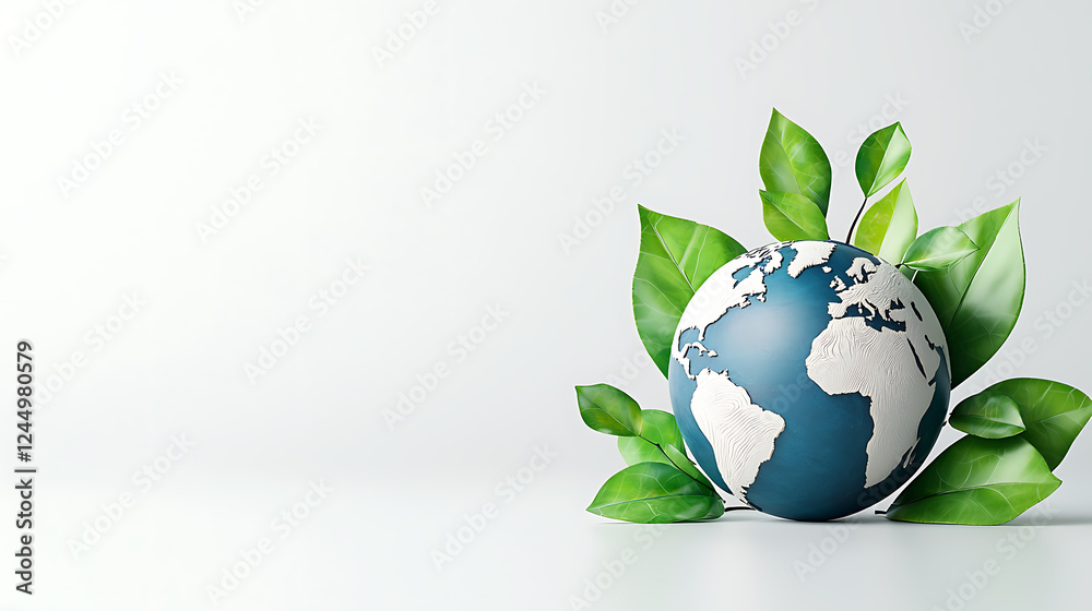 Sustainable growth and preservation of earth natural environment graphic design minimalist setting close-up eco-conscious concept Sustainable growth and preservation of earth natural environment graphic design minimalist setting close-up eco-conscious concept