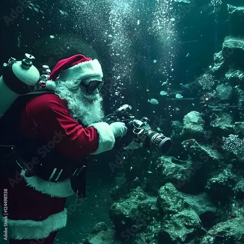 Scuba Diving Festive Figure...
