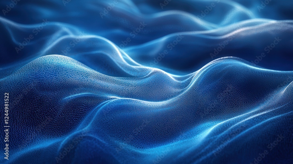 Serene abstract blue wave background, evoking calm and tranquility with flowing water-like aesthetics. Serene abstract blue wave background, evoking calm and tranquility with flowing water-like aesthetics.