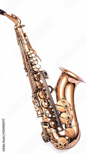 A Shiny Bronze Alto Saxopho...